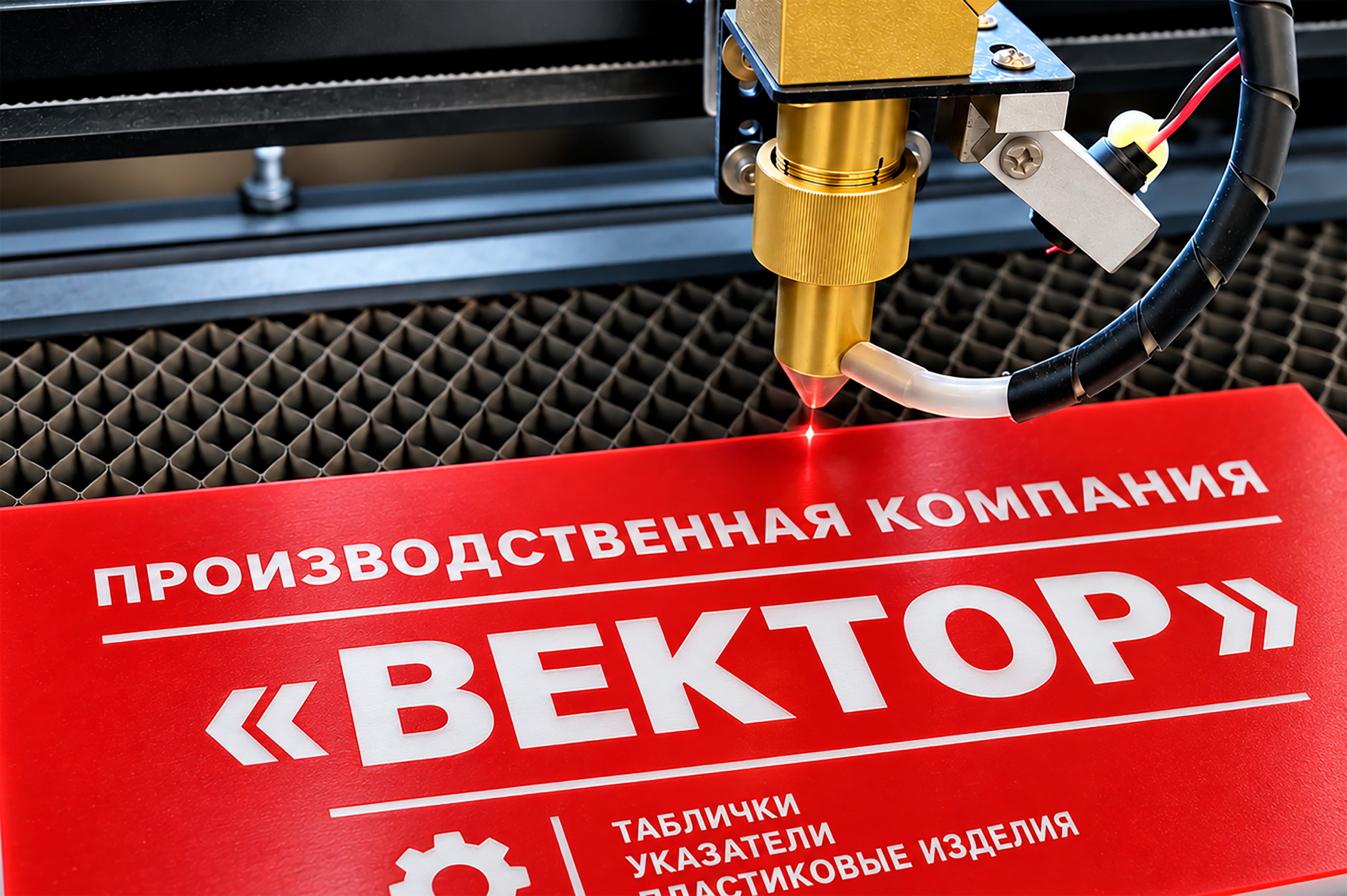 Лазерная гравировка по двухслойному пластику